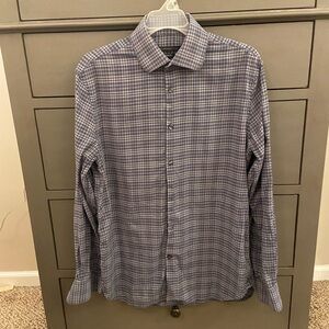 John Varvatos plaid men’s shirt, 16L, modern fit